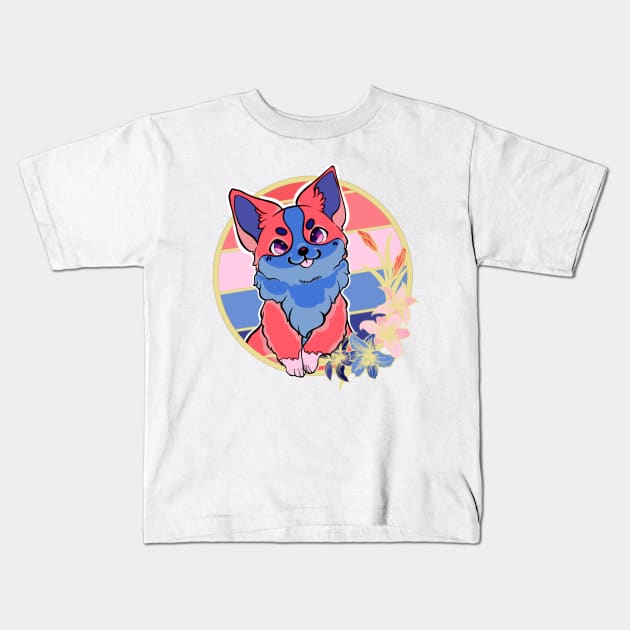 Aroaceflux corgi Kids T-Shirt by ThBlkBirdDaliah